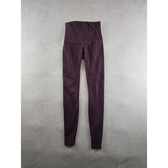 Lululemon Wunder Under Pants Womens 4 Shifted Horizon Red High Rise Leggings Gym - Picture 1 of 8